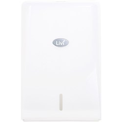 Livi Compact Interleave Hand Towel Dispenser White