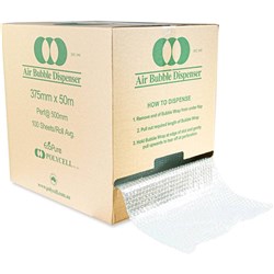 Polycell Degradable Bubble Wrap Roll 500mm Perforated 375mm x 50m Clear