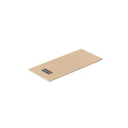 Rapidline Casa Executive LHS Table Top Only With Modesty Panel 1800W x 800mmD Oak/White