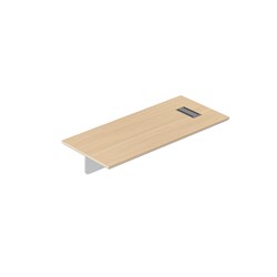 Rapidline Casa Executive RHS Table Top Only With Modesty Panel 1800W x 800mmD Oak/White