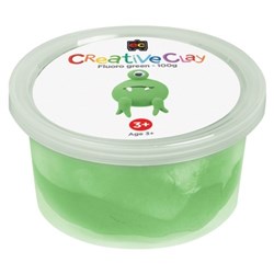 Educational Colours CreativeClay 100gm Fluro Green