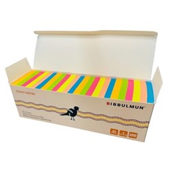 Bibbulmun Sticky Notes 76 x 76mm Assorted Bright Colours Pack Of 24