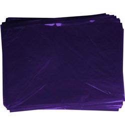 Rainbow Cellophane 750mm x 1m Purple Pack Of 25
