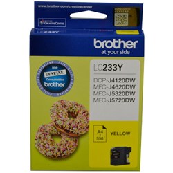 Brother LC-233Y Ink Cartridge Yellow