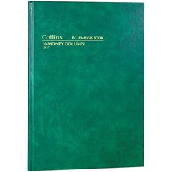 Collins Analysis 61 Series A4 16 Money Column Green