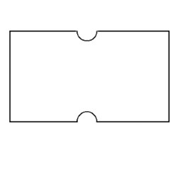 Pricing Gun Labels White Removable 21x12mm Pack of 10